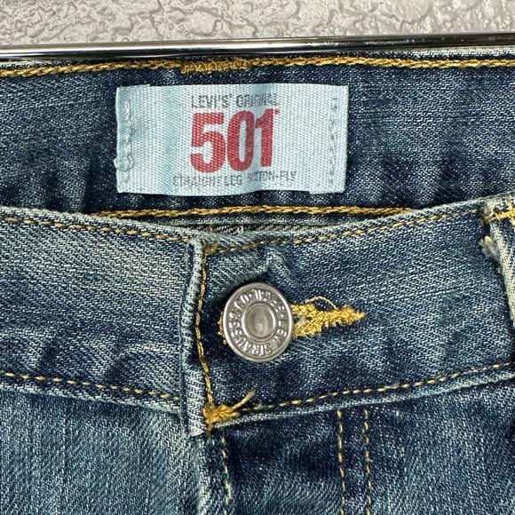 LEVI’S 501 straight leg button fly Men’s Denim Jeans sz 33 x 34 - Picture 3 of 6